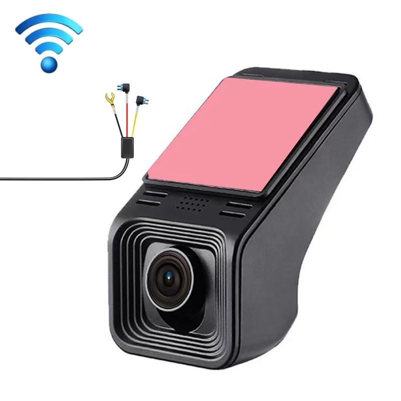 1080p Hd Car Recorder with Wifi for Parking Monitoring - With Button + Parking Monitoring Line