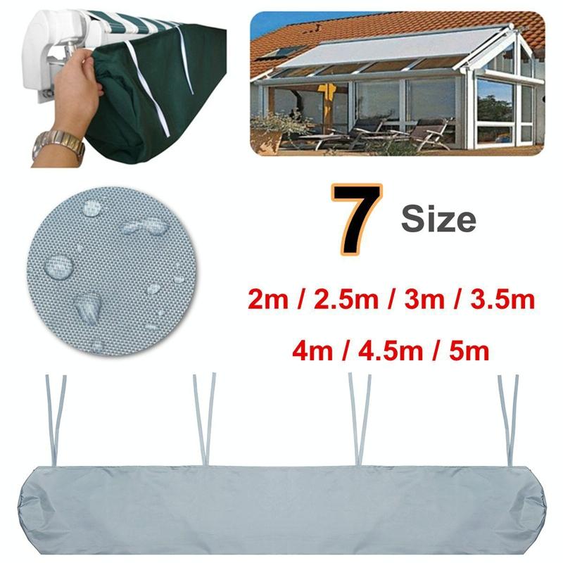 Waterproof Retractable Canopy for Outdoor Patio - 4m Size - Grey