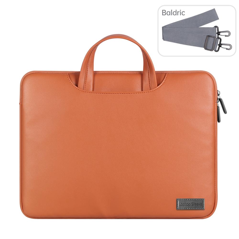 13 / 14 Inch Waterproof Pu Laptop Inner Bag - Rose Gold