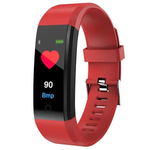 Fitness Tracker With Heart Rate And Blood Pressure Monitoring - Red - Factory Direct Shop