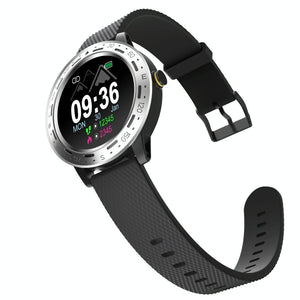 1.3 Inch Tft Screen Ip67 Waterproof Smart Watch Bracelet Support Sleep Monitor / Heart Rate Monitor / Blood Pressure Monitoring - Silver Black