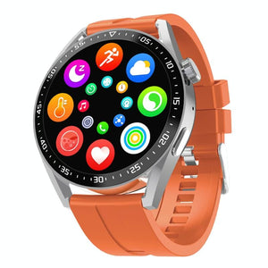 1.39 Inch Ip67 Waterproof Health Monitoring Bluetooth Call Smart Watch With Nfc Payment - Orange