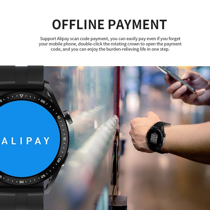 1.39 Inch Ip67 Waterproof Health Monitoring Bluetooth Call Smart Watch With Nfc Payment - Orange