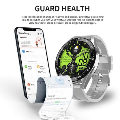 1.39 Inch Ip67 Waterproof Health Monitoring Bluetooth Call Smart Watch With Nfc Payment - Orange