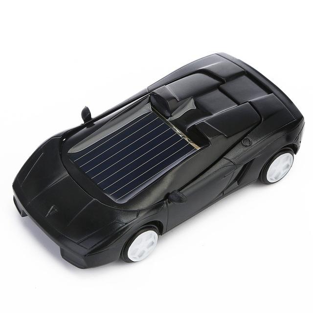 3-piece Solar Mini Car Racer Toy for Kids - Powered by the Sun - Yellow
