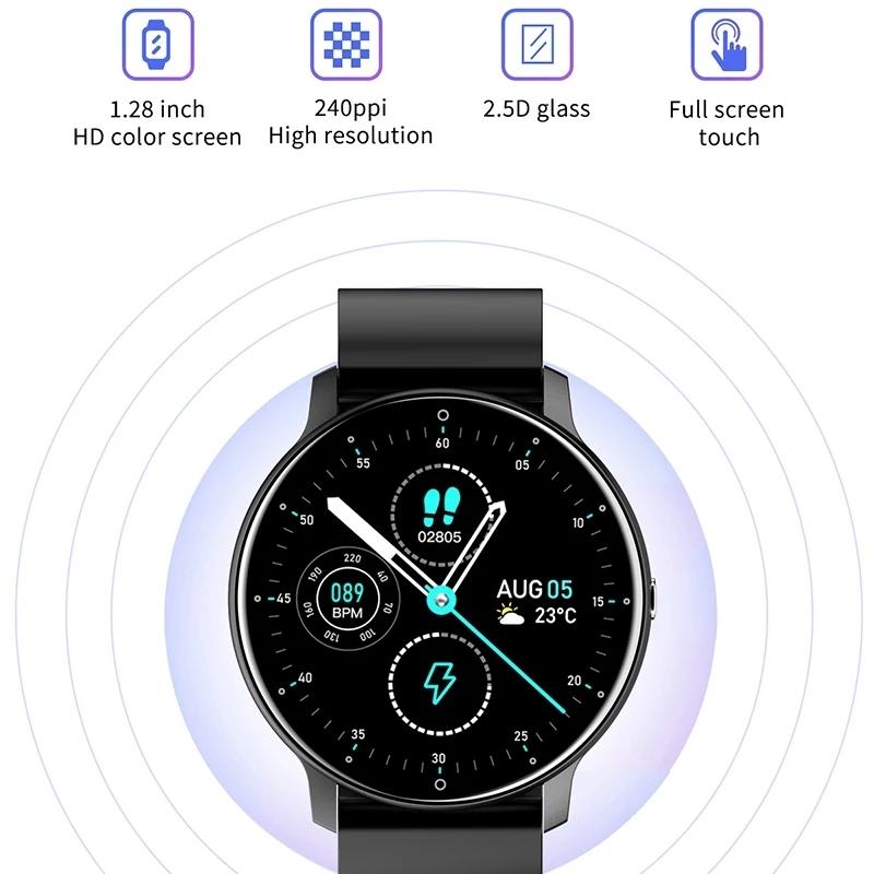 Smart Watch With Heart / Bp / Oxygen / Sleep Monitoring - Ip67 Waterproof - Yellow