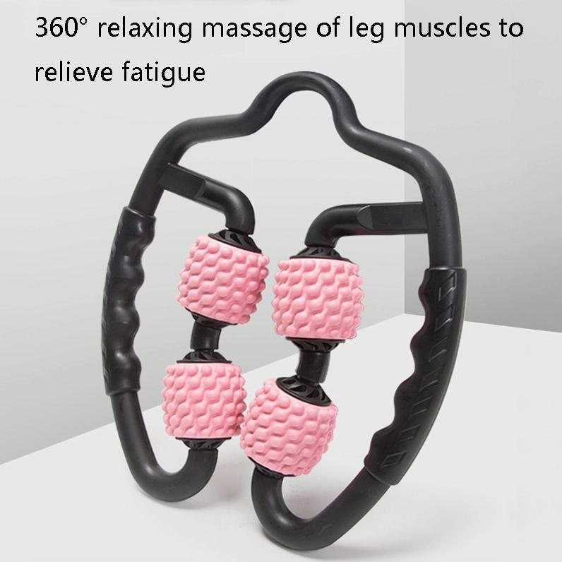 Muscle Massage Roller Foam Shaft For Yoga & Fitness - Fish Bones Type Cherry Pink - Factory Direct Shop