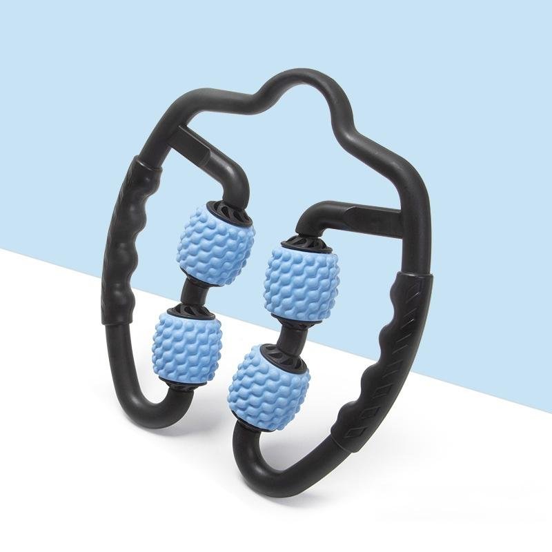 Muscle Massage Roller Foam Shaft For Yoga & Fitness - Fish Bones Type Cherry Pink - Factory Direct Shop