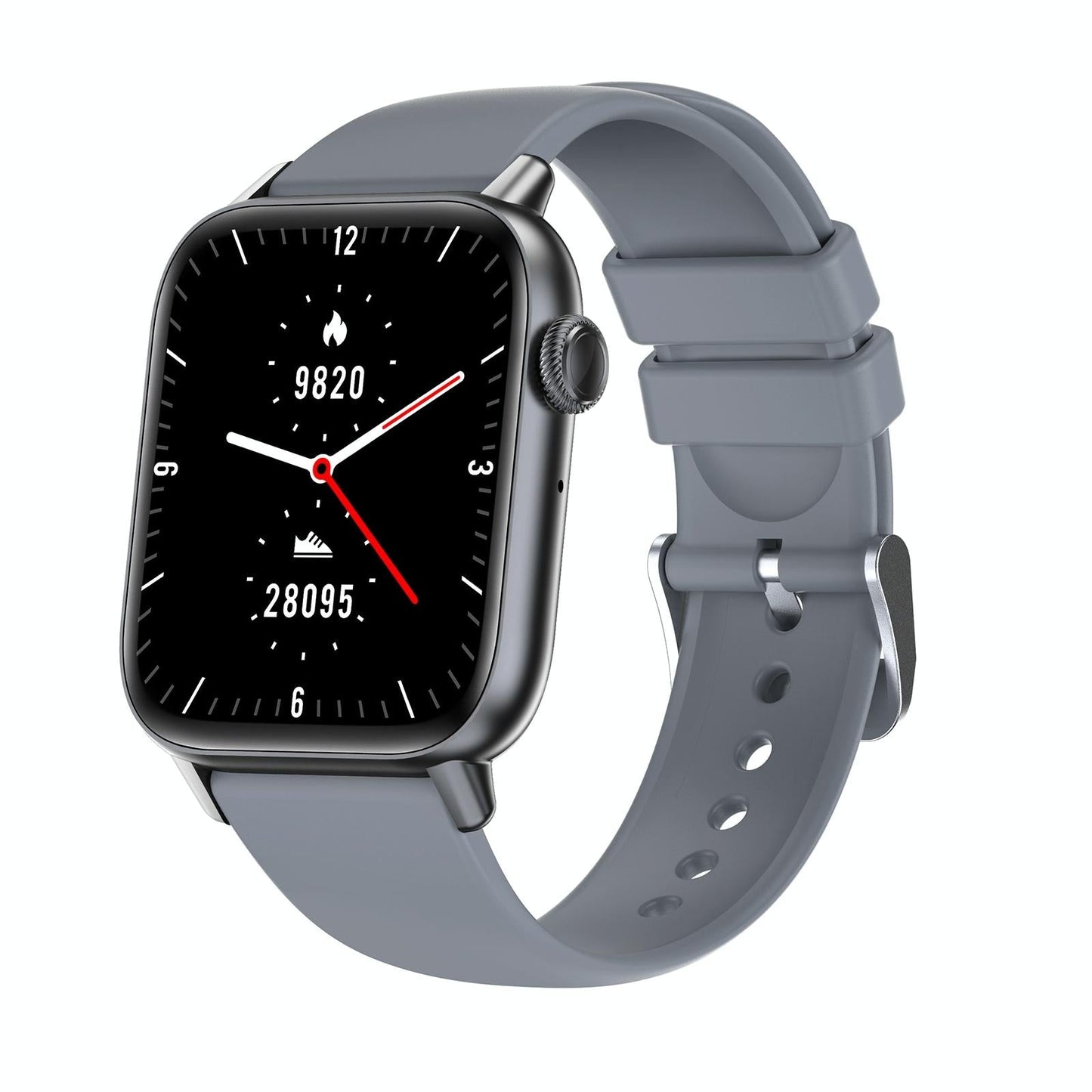 1.83 Inch Bt5.2 Smart Sport Watch Support Sleep / Heart Rate / Blood Oxygen / Temperature / Blood Pressure Health Monitor - Black + Grey