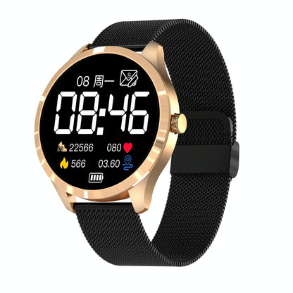 1.28 Inch Ips Colour Screen Ip67 Waterproof Smart Watch Support Blood Pressure Monitoring / Heart Rate Monitoring / Sleep Monitoring - Silver