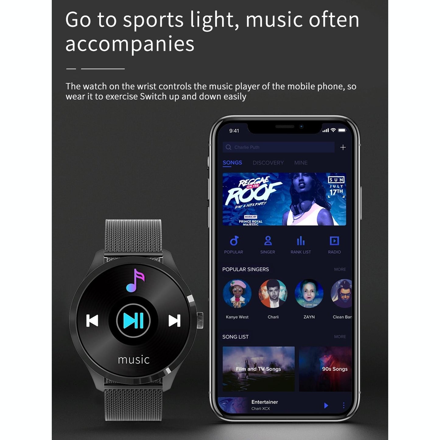 1.28 Inch Ips Colour Screen Ip67 Waterproof Smart Watch Support Blood Pressure Monitoring / Heart Rate Monitoring / Sleep Monitoring - Silver