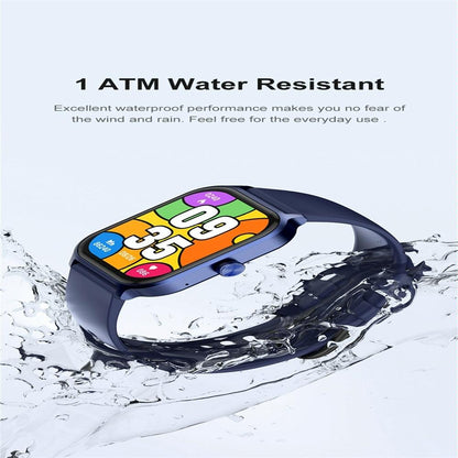 1.93 Inch Colour Screen Smart Watch Support Bluetooth Call / Health Monitoring - Gold