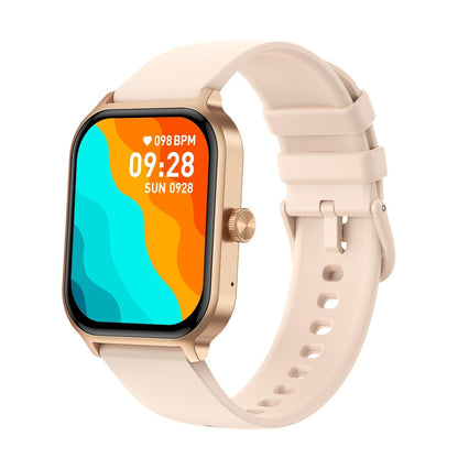 1.93 Inch Colour Screen Smart Watch Support Bluetooth Call / Health Monitoring - Gold