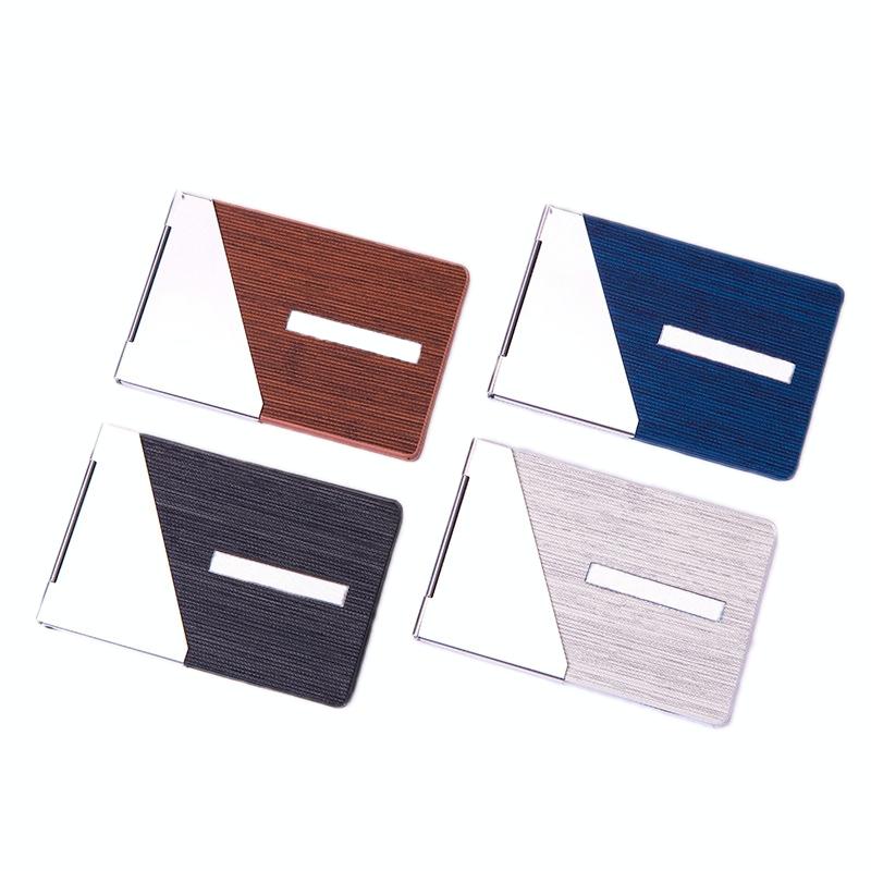 Metal Driver License Holder Fits Most Vehicles - Stripe Gray