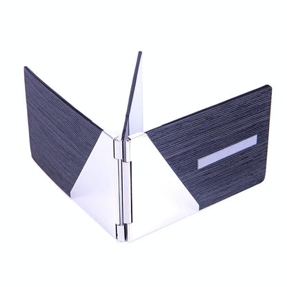 Metal Driver License Holder Fits Most Vehicles - Stripe Gray