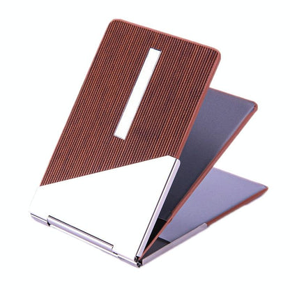 Metal Driver License Holder Fits Most Vehicles - Stripe Gray