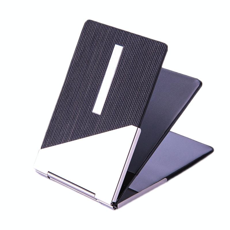 Metal Driver License Holder Fits Most Vehicles - Stripe Gray