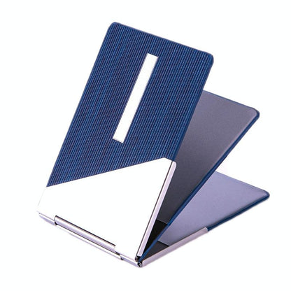 Metal Driver License Holder Fits Most Vehicles - Stripe Gray