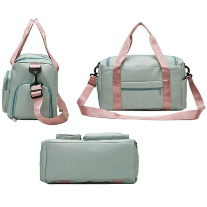 Compact Waterproof Gym Bag for Travel - Size s - Gray Pink