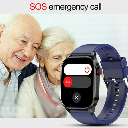 Waterproof Smart Watch With Bluetooth And Blood Oxygen Monitoring - Ip68 - Beige