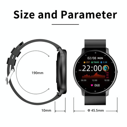 1.28 Inch Touch Screen Ip67 Waterproof Smart Watch Support Blood Pressure Monitoring / Sleep Monitoring / Heart Rate Monitoring - Rose Gold