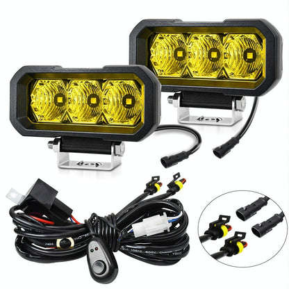 Vehicle Floodlight Yellow Ligh 40W 9V - 30V 5 Inch