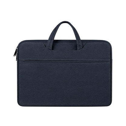 13.3 Inch Waterproof Laptop Handbag with Shock-absorbing Capacity - Navy Blue