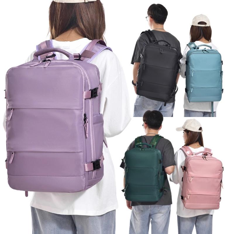 Spacious Business Travel Backpack Fits Laptop - Pink