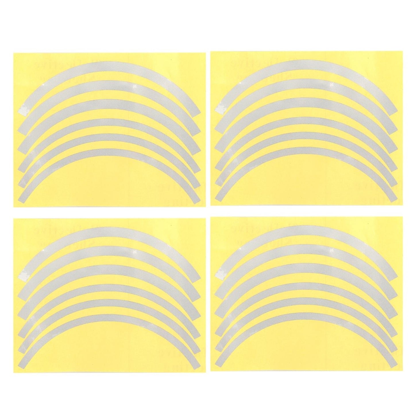 Blue Wheel Hub Sticker Set for Scooter / Bike / Electric Vehicle 2 Pcs - Blue