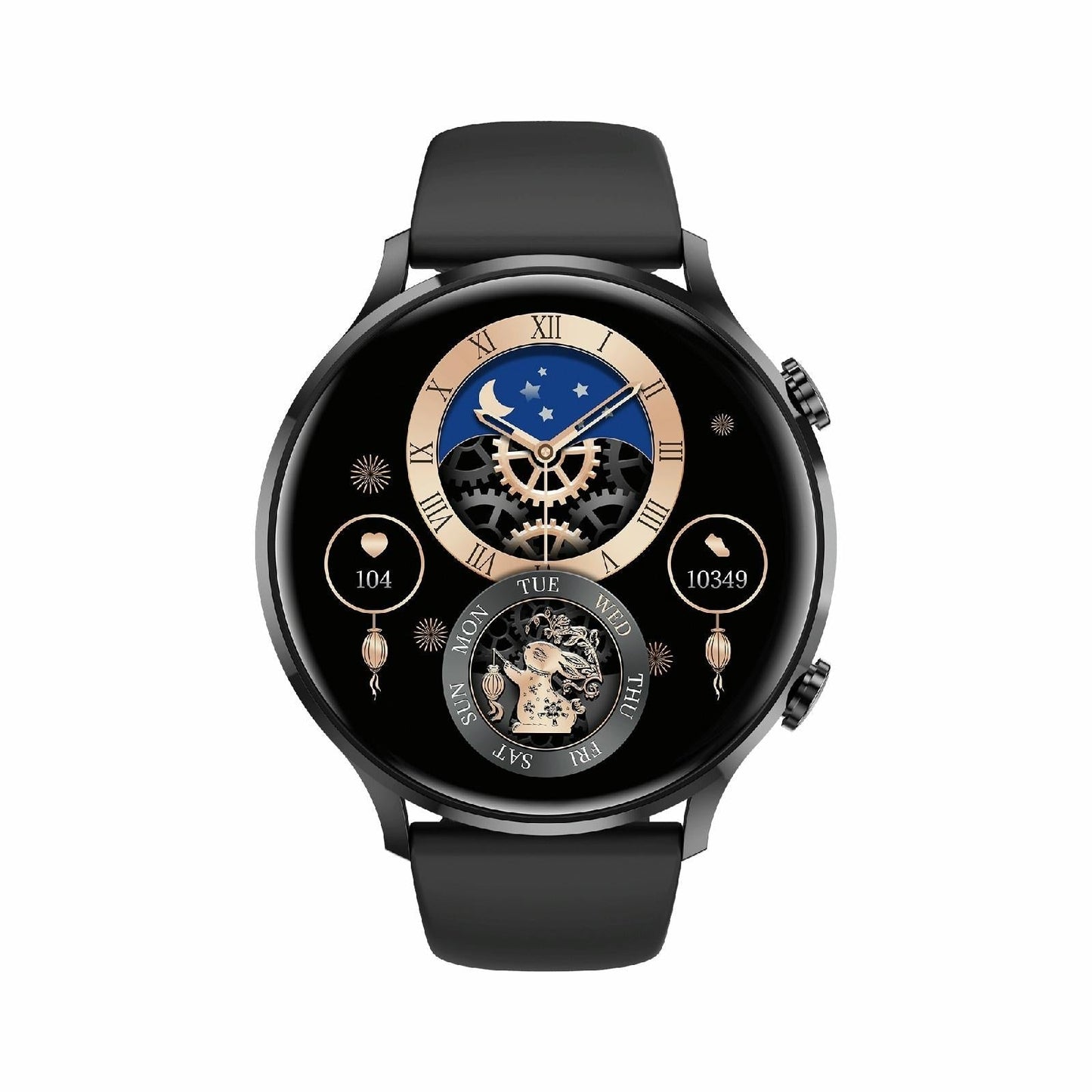 1.39 Inch Bt5.2 Smart Sport Watch Support Bluetooth Call / Sleep / Blood Oxygen / Temperature / Heart Rate / Blood Pressure Health Monitor - Black