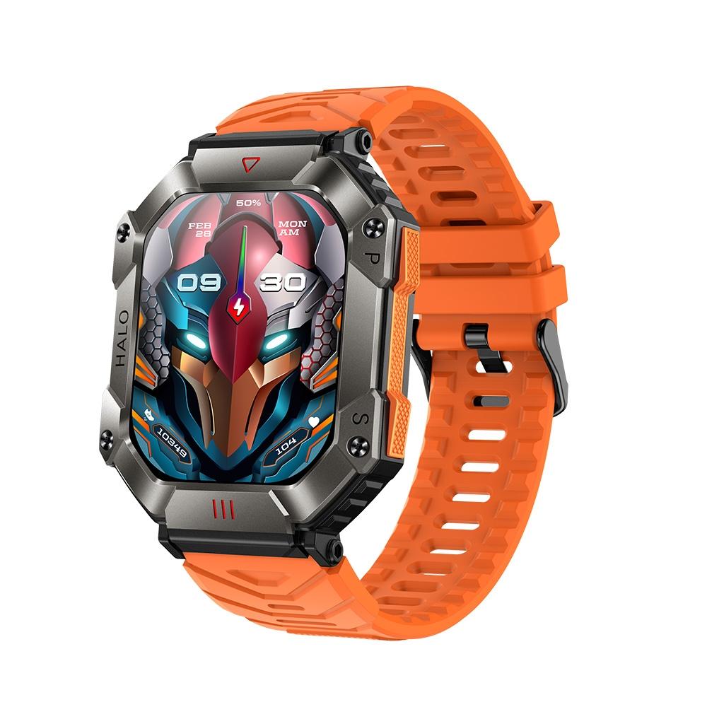 2.0 Inch Bt5.1 Ip67 Sport Smart Watch Support Bluetooth Call / Sleep / Blood Oxygen / Heart Rate / Blood Pressure Health Monitor - Black