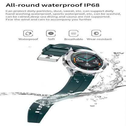 Waterproof Smart Watch With Heart Rate And Sleep Monitoring - Ip68 - Gold