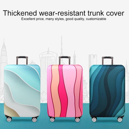 Protective Elastic Luggage Covers - 25-28 Inch - Resistant to Abrasion and Dust - Pink Ripple