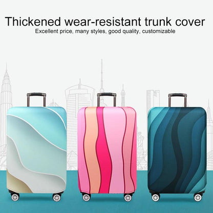 Protective Elastic Luggage Covers - 25-28 Inch - Resistant to Abrasion and Dust - Pink Ripple