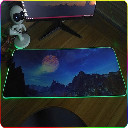 Rgb Non Slip Mouse Pad With Thermal Transfer - Ice Lend