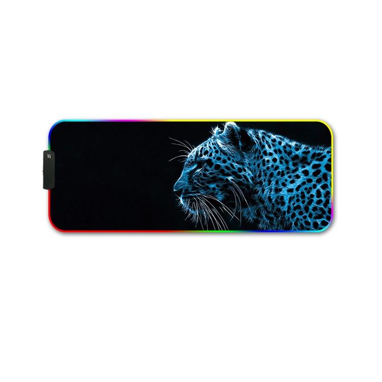Rgb Non Slip Mouse Pad With Thermal Transfer - Colourful Lion