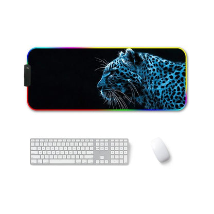 Rgb Non Slip Mouse Pad With Thermal Transfer - Colourful Lion
