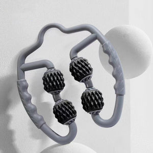 Muscle Massage Roller Foam Shaft For Yoga & Fitness - Fish Bones Type Space Gray - Factory Direct Shop