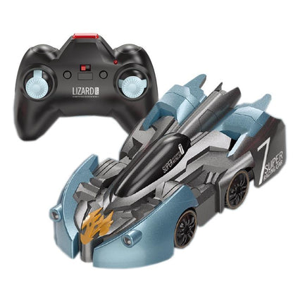 Electric Remote Control Wall Climbing Car for Kids - Mini Toy - Red Charge Watch Rc Edition