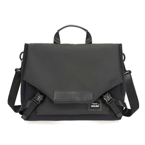 Anti-drop Crossbody Laptop Bag - Fits 13.3-16 Inch - Airbag Protection - Pure Black