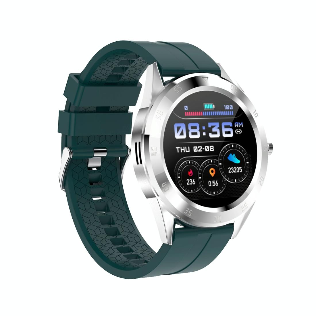 Waterproof Smart Watch With Heart Rate And Sleep Monitoring - Ip68 - Green