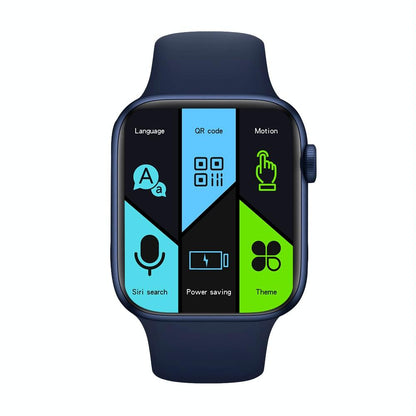 1.75 Inch Full Screen Ip67 Waterproof Smart Watch Support Sleep Monitor / Heart Rate Monitor / Bluetooth Call - Blue