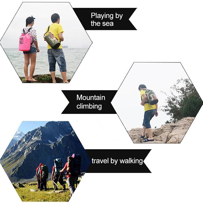 Waterproof Dry Bag 10L Capacity - Orange