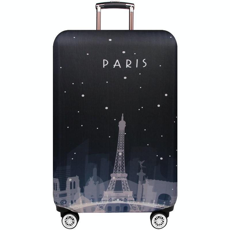 Thickened Luggage Cover - Elastic Wear-resistant Anti-dust Protection - Size l - Colourful Handprints