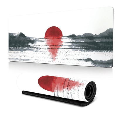 Cherry Blossom Ink Painting Mouse Pad Non Slip - Pattern 15 - 400X900X2Mm