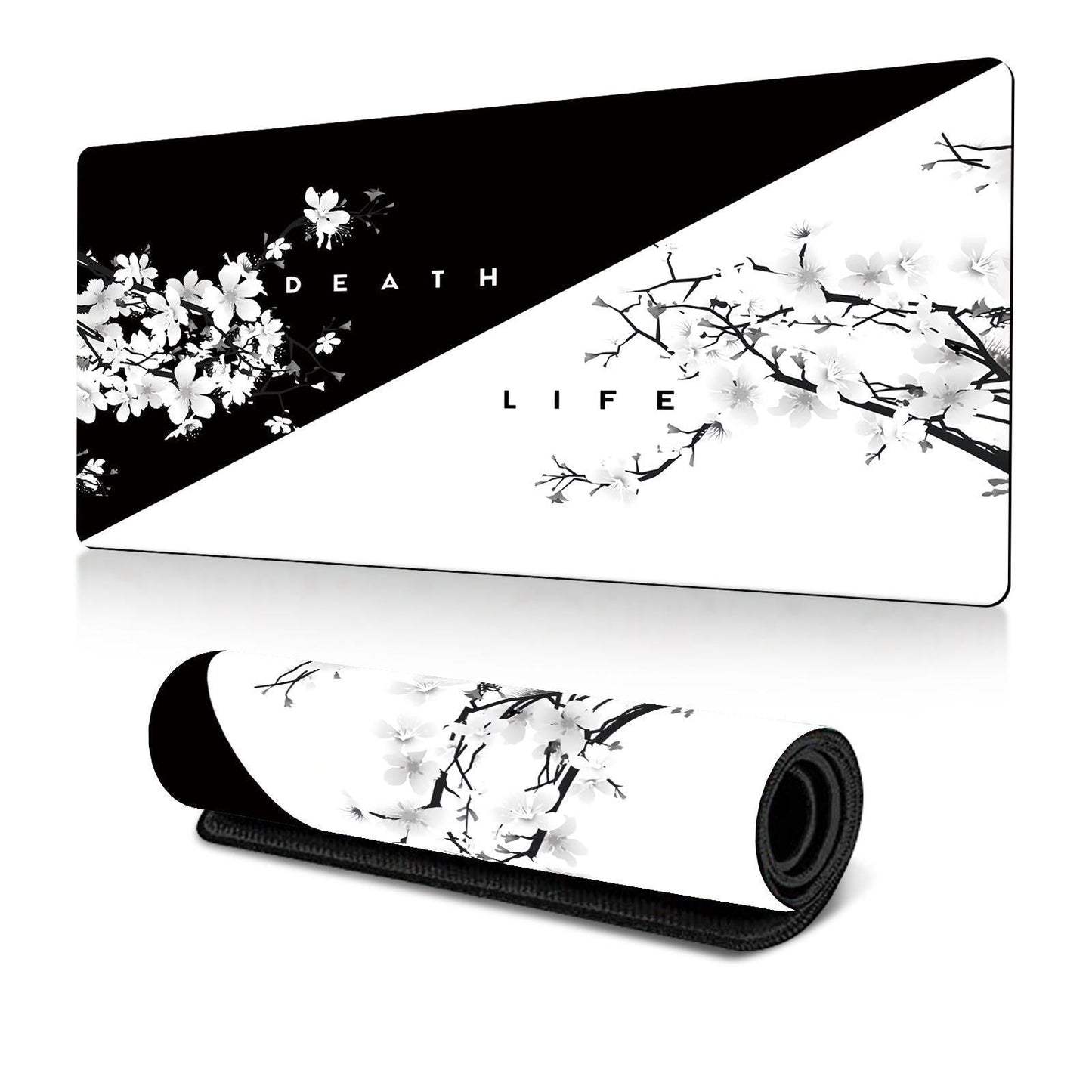 Cherry Blossom Ink Painting Mouse Pad Non Slip - Pattern 15 - 400X900X2Mm