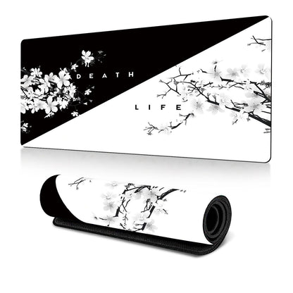 Cherry Blossom Ink Painting Mouse Pad Non Slip - Pattern 15 - 400X900X2Mm