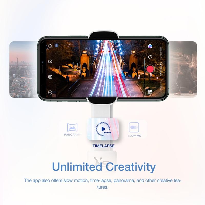 Smooth-xs Handheld Gimbal Stabilizer Selfie Stick - Pink 200g