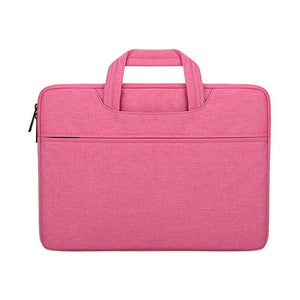 13.3 Inch Waterproof Laptop Handbag with Shock-absorbing Capacity - Rose Pink