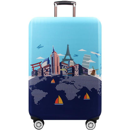 Protective Luggage Cover - Durable Elastic Anti-dust - Small Size - Colourful Watercolour